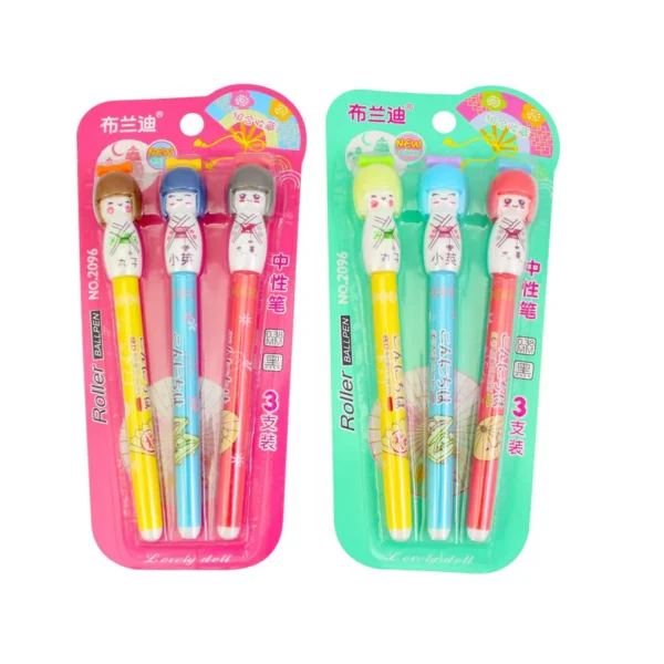 9 Piece Brandi Japan Doll Gel Pen Signature Pen Student Pen