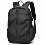 Waterproof Multi-Compartment Laptop Backpack – Black (Free Moneybag Included) - Image 3