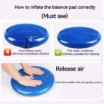 Inflatable Balance Cushion Half Ball – Yoga, Massage & Rehabilitation Trainer with Pump - Image 6