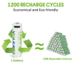 USB Rechargeable Battery 2piece – Long-Lasting Power for Toys & Home Appliances - Image 4