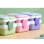 Food Storage Container Bento Box 2 Layers With Handle - Image 3