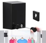 Wall Mount Clothesline Adjustable Retracting Stainless Steel Wire Indoor Outdoor Laundry Clothes Drying Line - Image 2